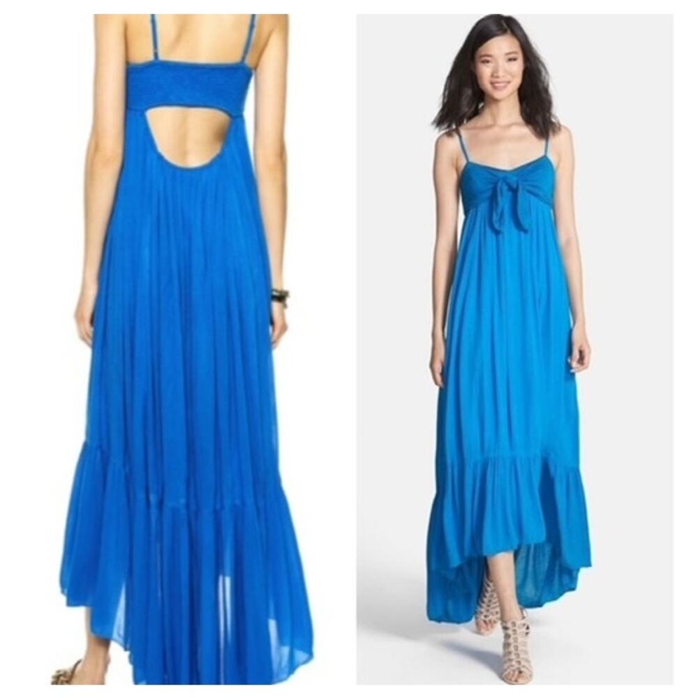 Free People Totally Tubular Open Back Cutout Maxi Dress S